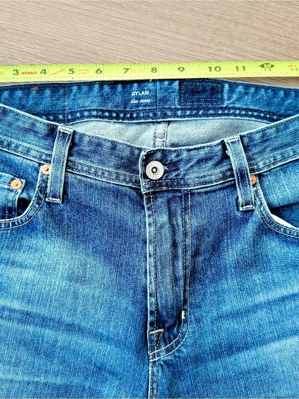 AG Adriano Goldschmied Dylan Slim Skinny Jeans Men's 33x34 Blue Denim Stretch